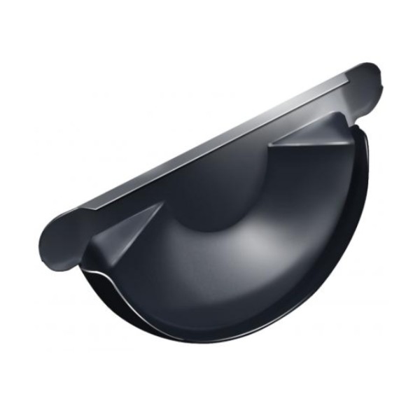 Водосток Grand Line 150x100 – Заглушка желоба RAL 7024 купить в Сергиевом Посаде