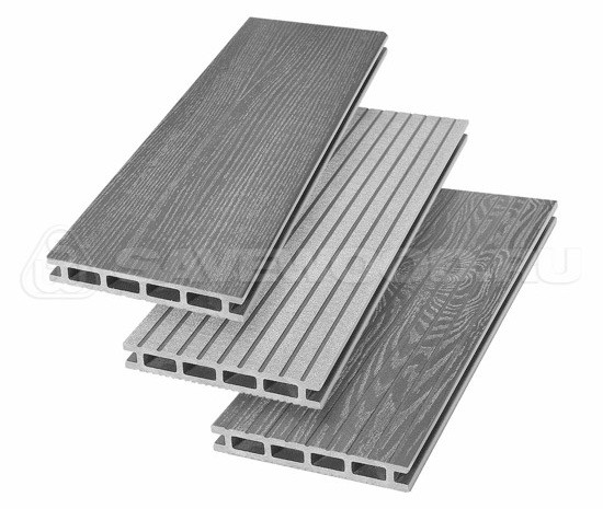 Террасная доска из ДПК SW Carpinus (R) — двухсторонняя пепельный купить в Сергиевом Посаде