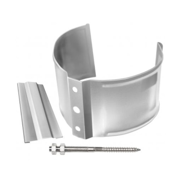 Водосток Grand Line 150x100 – Хомут трубы (на кирпич) RAL 9003 купить в Сергиевом Посаде