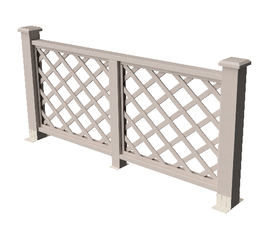Ограждения декоративное ДПК GRINDERDECO Ламбет выбеленый дуб купить в Сергиевом Посаде