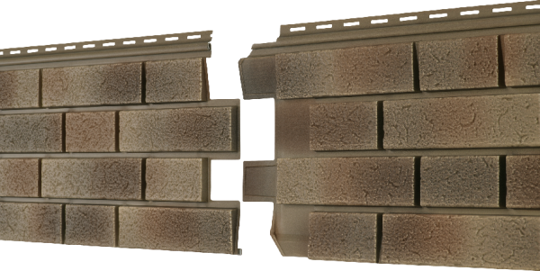 Фасадная панель Ю-пласт Стоун Хаус S-Lock Клинкер Нордик песок купить в Сергиевом Посаде