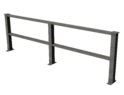 Ограждения декоративное ДПК GRINDERDECO Ковбойская изгородь серый базальт