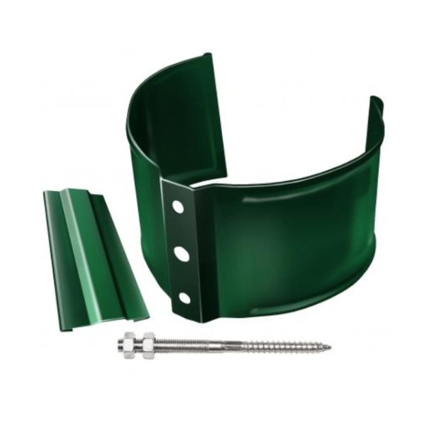 Водосток Grand Line 125x90 – Хомут трубы (на кирпич) RAL 6005 купить в Сергиевом Посаде