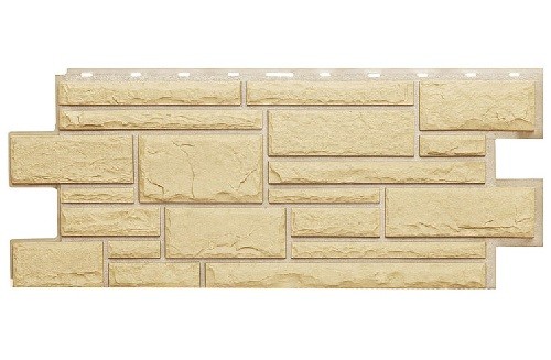 Фасадная панель Техоснастка, Камень Дикий, Желтый купить в Сергиевом Посаде