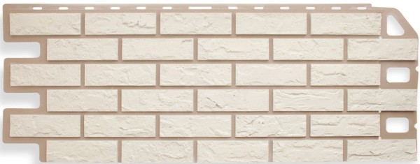 Фасадная панель Цокольный сайдинг Альта-профиль - коллекция "кирпич", кирпич белый купить в Сергиевом Посаде