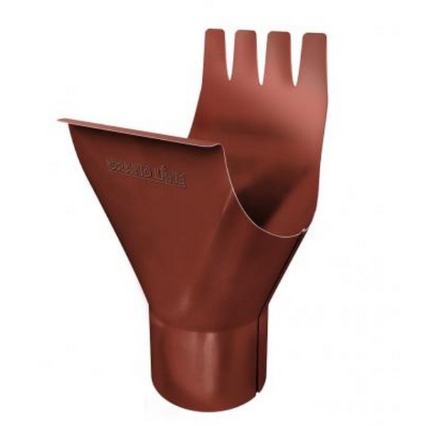 Водосток Grand Line 125x90 – Воронка желоба RAL 8004 купить в Сергиевом Посаде