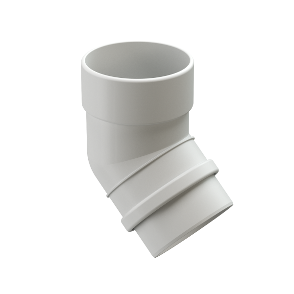 Колено 45˚ Docke Lux ПВХ Пломбир купить в Сергиевом Посаде