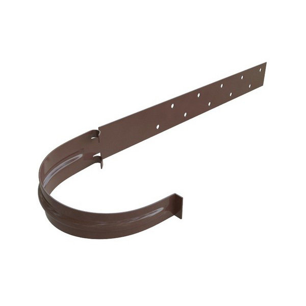 Водосток Альта-Профиль ПВХ – Кронштейн желоба (коричневый) купить в Сергиевом Посаде