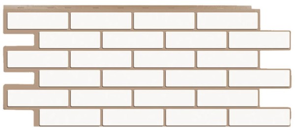 Фасадная панель T-Сайдинг - Кирпич Модерн Белый купить в Сергиевом Посаде