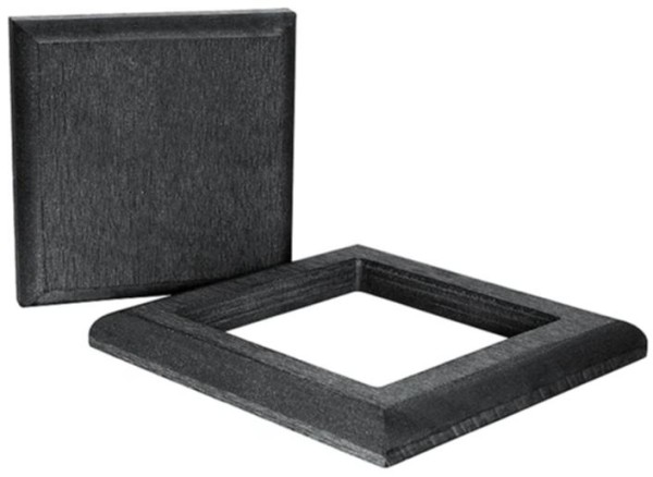 Комплект крышка и юбка ДПК для столба Polivan SINGARAJA черный купить в Сергиевом Посаде