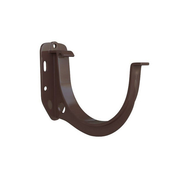 Водосток Альта-Профиль ПВХ – Кронштейн желоба водосточный (коричневый) купить в Сергиевом Посаде