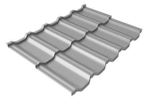 Металлочерепица модульная Квинта Uno Grand Line c 3D резом 0,5 Satin RAL 7004 сигнальный серый купить в Сергиевом Посаде