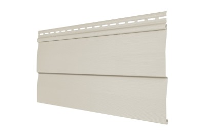 Виниловый сайдинг Tecos - корабельный брус, слоновая кость 