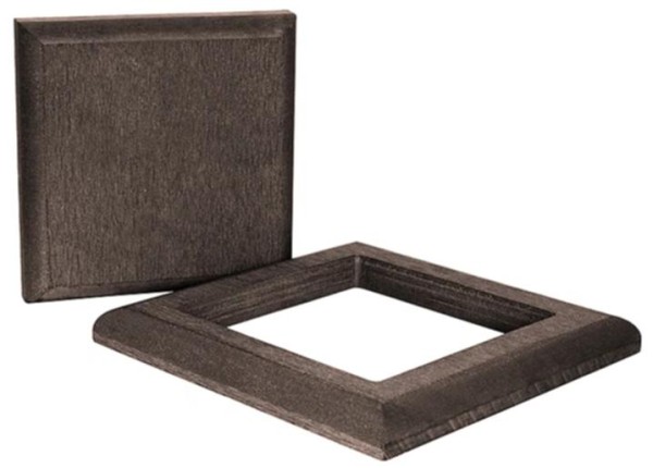 Комплект крышка и юбка ДПК для столба Polivan DENPASAR темно-коричневый купить в Сергиевом Посаде