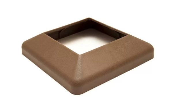 Крышка нижняя ПВХ для столба Deckart 100х100 Шоколад купить в Сергиевом Посаде