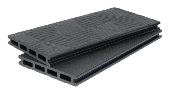 Террасная доска ДПК POLIVAN GROUP 3D+3D NEW пустотелая двухсторонняя DENPASAR Чёрный купить в Сергиевом Посаде