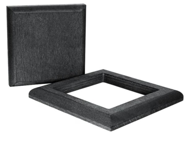 Комплект крышка и юбка ДПК для столба Polivan DENPASAR черный купить в Сергиевом Посаде