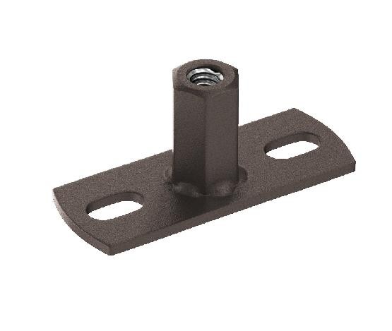 Водосток Aquasistem, Система 125x90 - Держатель для хомута под метиза RR 32 Тёмно-коричневый matt купить в Сергиевом Посаде