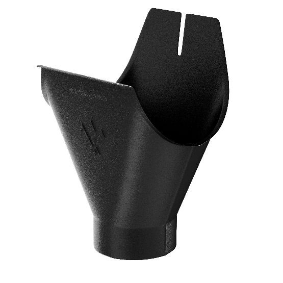 Водосток Aquasistem, система 125x90 - Воронка желоба RAL 9005 Чёрный купить в Сергиевом Посаде