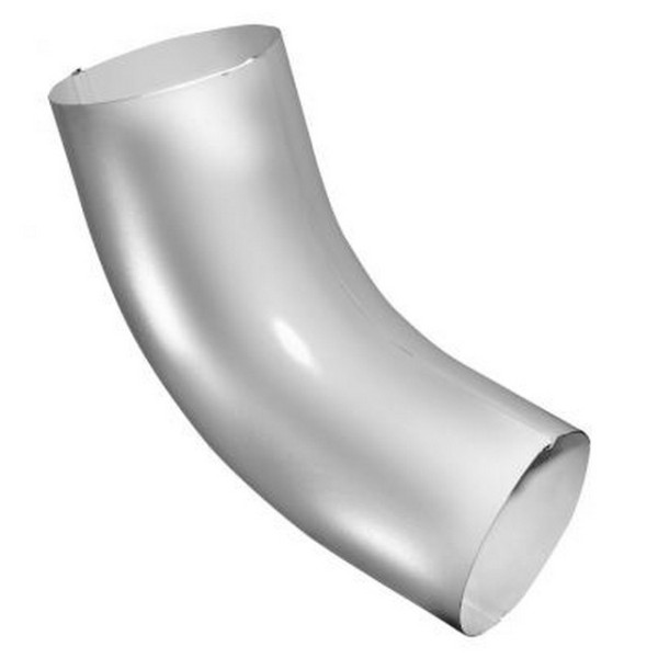 Водосток Grand Line 125x90 – Колено трубы RAL 9003 купить в Сергиевом Посаде