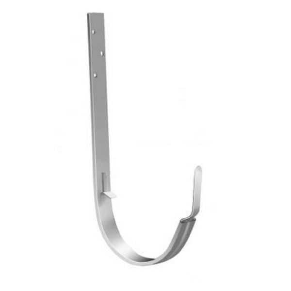 Водосток Grand Line 125x90 – Кронштейн длинный RAL 9003 купить в Сергиевом Посаде