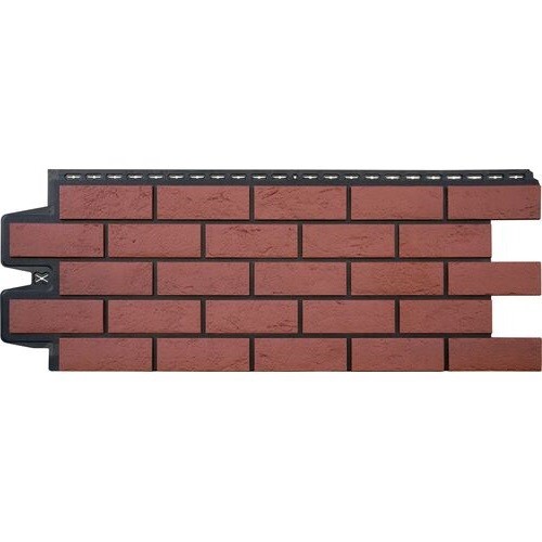 Фасадная панель Grand Line Состаренный кирпич Элит корица (махагон), ШОВ черный купить в Сергиевом Посаде