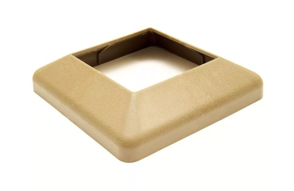 Крышка нижняя ПВХ для столба Deckart 125х125 Орех купить в Сергиевом Посаде