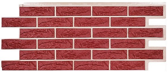 Фасадная панель Техоснастка, Лондон Брик, Красный купить в Сергиевом Посаде
