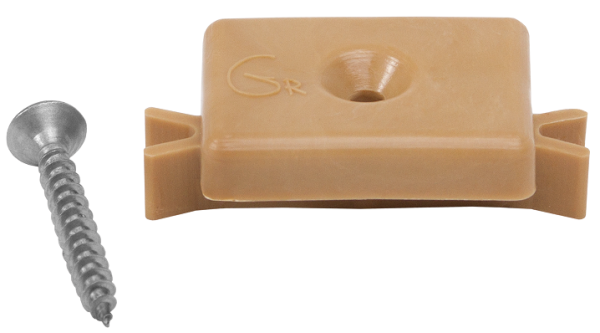 Пластиковая клипса с саморезом, Grinder шовный монтаж 5 mm бежевый купить в Сергиевом Посаде