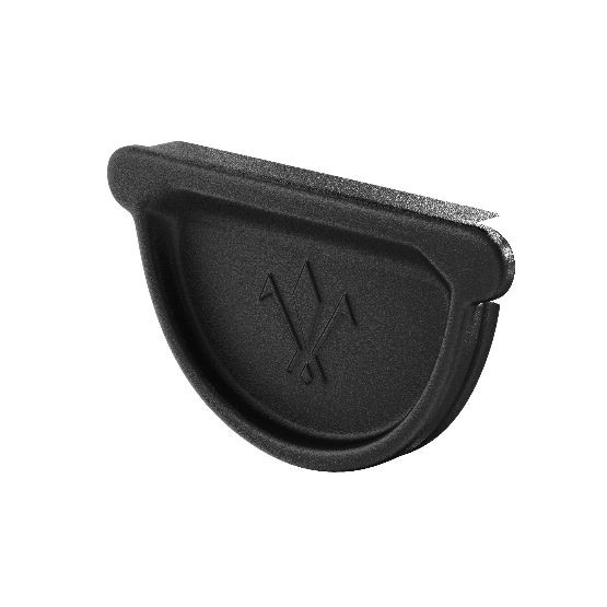 Водосток Aquasistem, система 125x90 - Заглушка универсальная с резиновым уплотнителем RAL 9005 Чёрный купить в Сергиевом Посаде