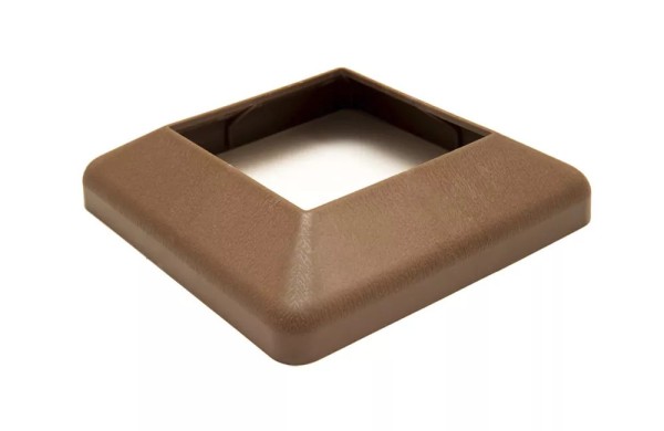 Крышка нижняя ПВХ для столба Deckart 125х125 Шоколад купить в Сергиевом Посаде