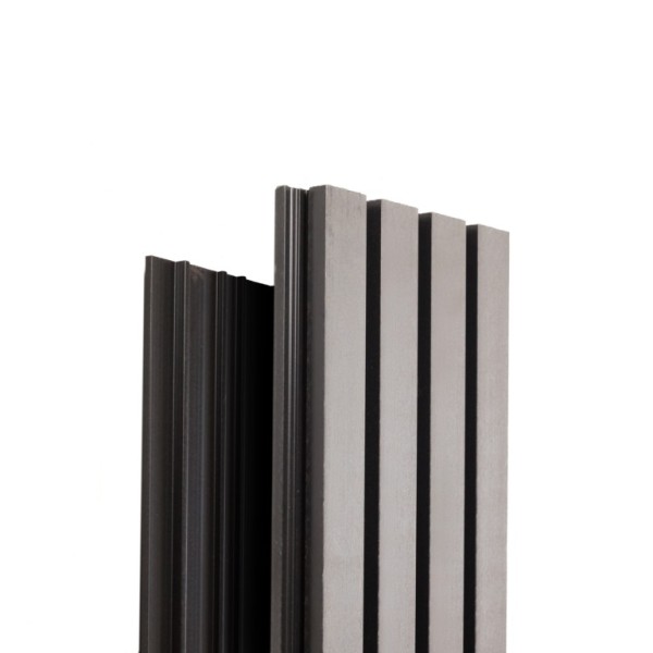 Фасадная доска Ecodecking Техно реечная 200х26х3000 Серый купить в Сергиевом Посаде