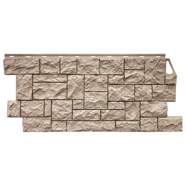 Фасадная панель FineBer, Камень Дикий, Песочный купить в Сергиевом Посаде