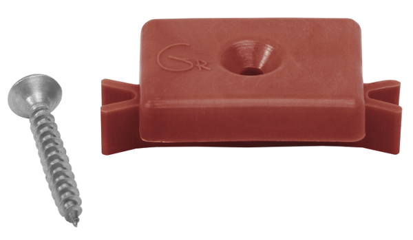 Пластиковая клипса с саморезом, Grinder шовный монтаж 5 mm красный купить в Сергиевом Посаде