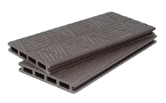 Террасная доска ДПК POLIVAN GROUP 3D+3D NEW пустотелая двухсторонняя DENPASAR Тёмно-коричневый купить в Сергиевом Посаде