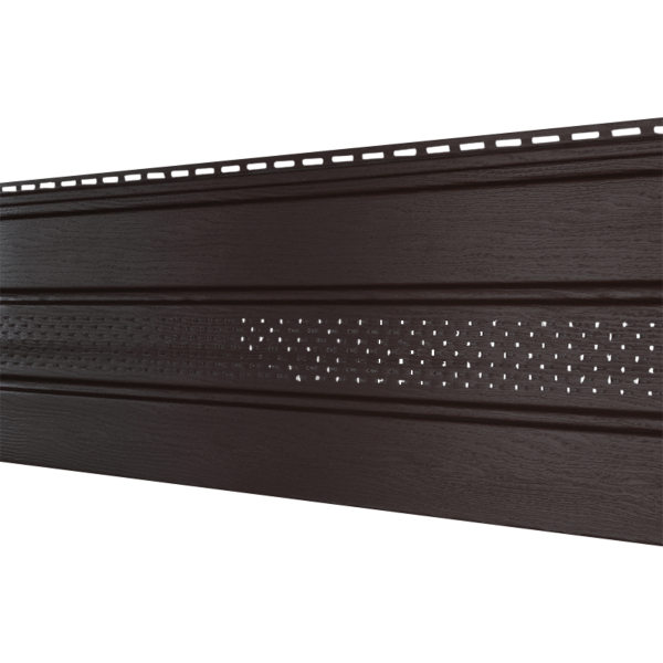 Софит Ю-Пласт Классический, перфорация по центру коричневый купить в Сергиевом Посаде