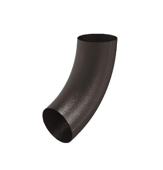 Водосток Aquasistem, Система 125x90 - Колено трубы RR 32 Тёмно-коричневый matt купить в Сергиевом Посаде