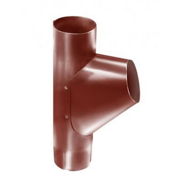 Водосток Grand Line 125x90 – Тройник RAL 8004 купить в Сергиевом Посаде