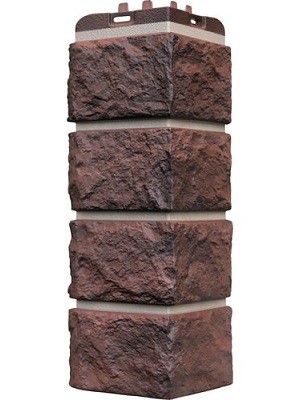 Угол наружный Grand Line Колотый Камень Кофе, Шов темно-бежевый купить в Сергиевом Посаде