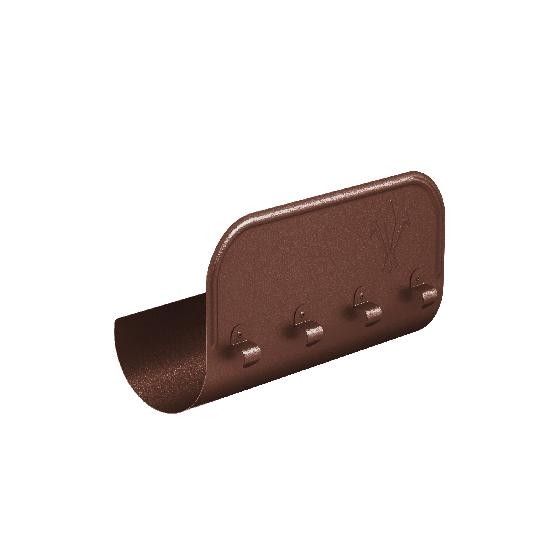 Водосток Aquasistem, Система 125x90 - Ограничитель перелива прямой RAL 8017 Коричневый matt купить в Сергиевом Посаде