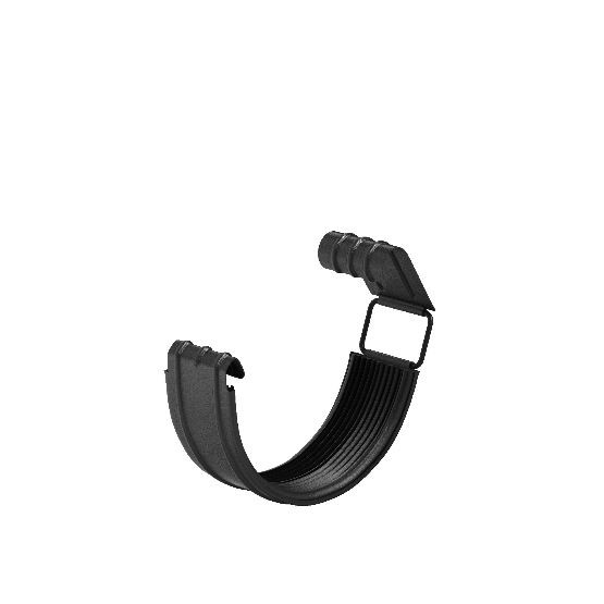 Водосток Aquasistem, система 125x90 - Соединитель желоба с резиновым уплотнителем RAL 9005 Чёрный купить в Сергиевом Посаде