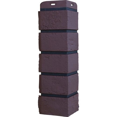 Угол Grand Line состаренный кирпич Элит каштан, ШОВ чёрный купить в Сергиевом Посаде