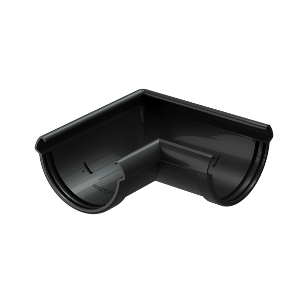 Угол желоба 90° Docke Lux ПВХ - Карбон купить в Сергиевом Посаде