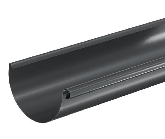 Водосток Aquasistem, система 125x90 - Водосточный желоб 3.00м RAL 7024 Тёмно-серый купить в Сергиевом Посаде
