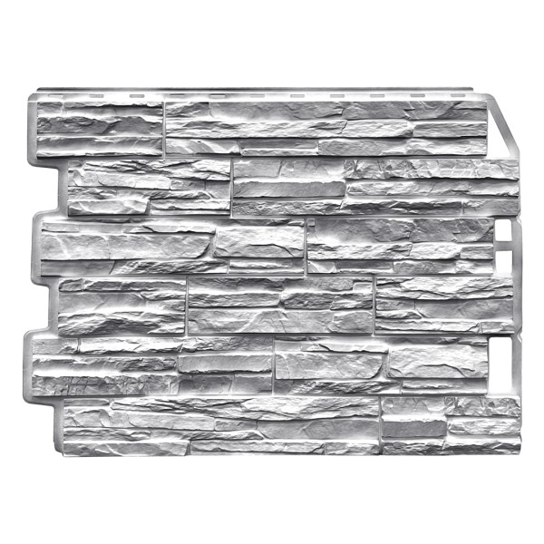 Фасадная панель FineBer, Скол - Светло-серый купить в Сергиевом Посаде