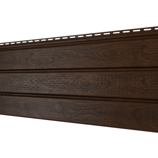 Софит Ю-Пласт перфорация по центру, Орех тёмный купить в Сергиевом Посаде