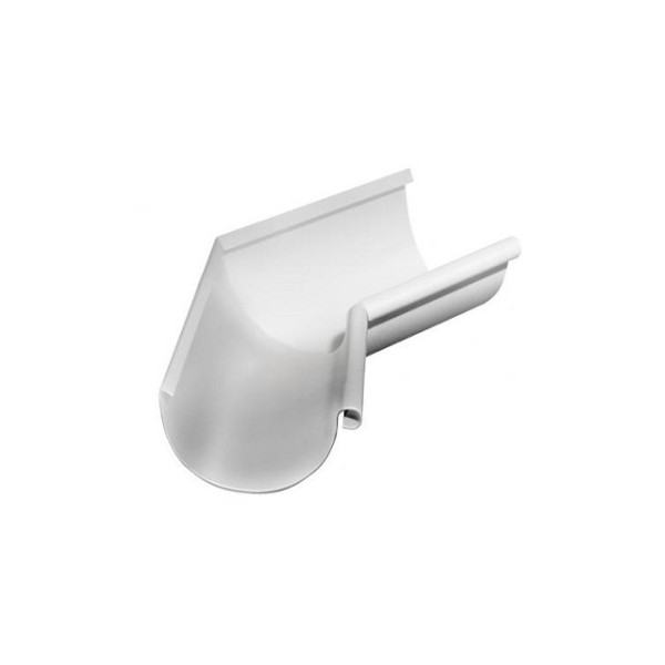 Водосток Grand Line 125x90 – Угол внутренний 135° RAL 9003 купить в Сергиевом Посаде