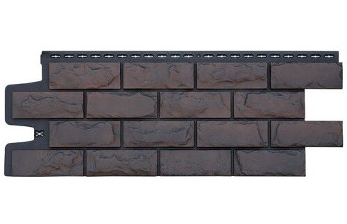 Фасадные панели Grand Line Колотый Камень Трюфель, Шов черный купить в Сергиевом Посаде