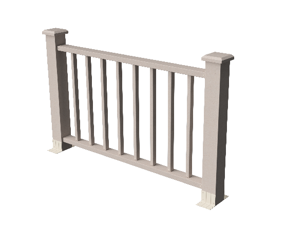 Ограждения декоративное ДПК GRINDERDECO Альма 1500 со скрытым крепежом выбеленый дуб купить в Сергиевом Посаде