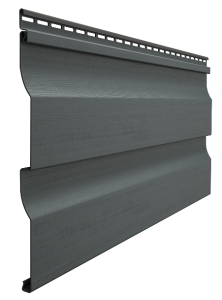 Виниловый сайдинг docke (дёке) - профиль D4,5D, графит купить в Сергиевом Посаде